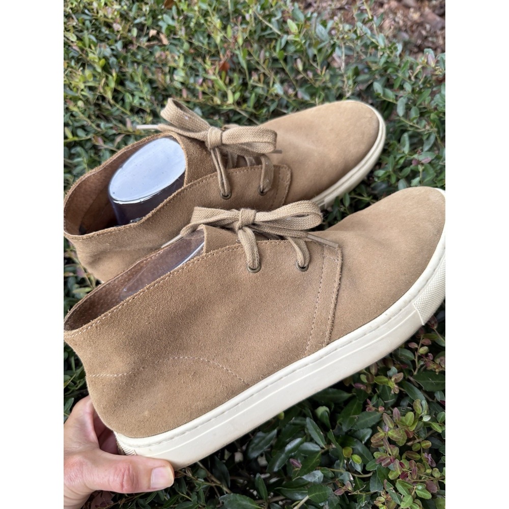 Polo Ralph Lauren Joplin‎ Beige Suede Leather Casual Hightop Sneakers Mens 10D